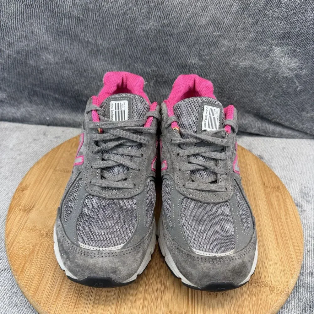 New Balance 990 Shoes Womens Size 9 Gray Suede Mesh Running Sneakers W990GP4